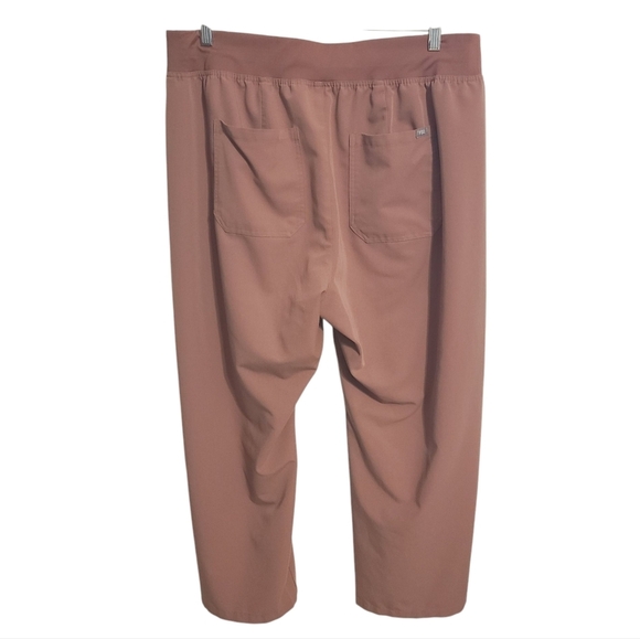 FIGS | Women's Pink Scrubs Pants With Gray Drawstring Ties (Size 3XL Petite) - Picture 13 of 13